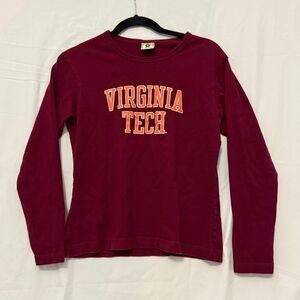 Kid's XL‎ Virginia Tech T-shirt Long Sleeve Maroon